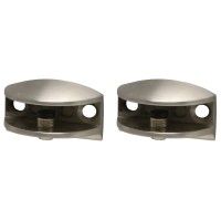 Suporte Redondo Glass Clip Niquelado 2un Suporte Redondo Glass Clip Niquelado 2un