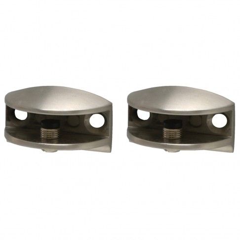 Suporte Redondo Glass Clip Niquelado 2un Suporte Redondo Glass Clip Niquelado 2un