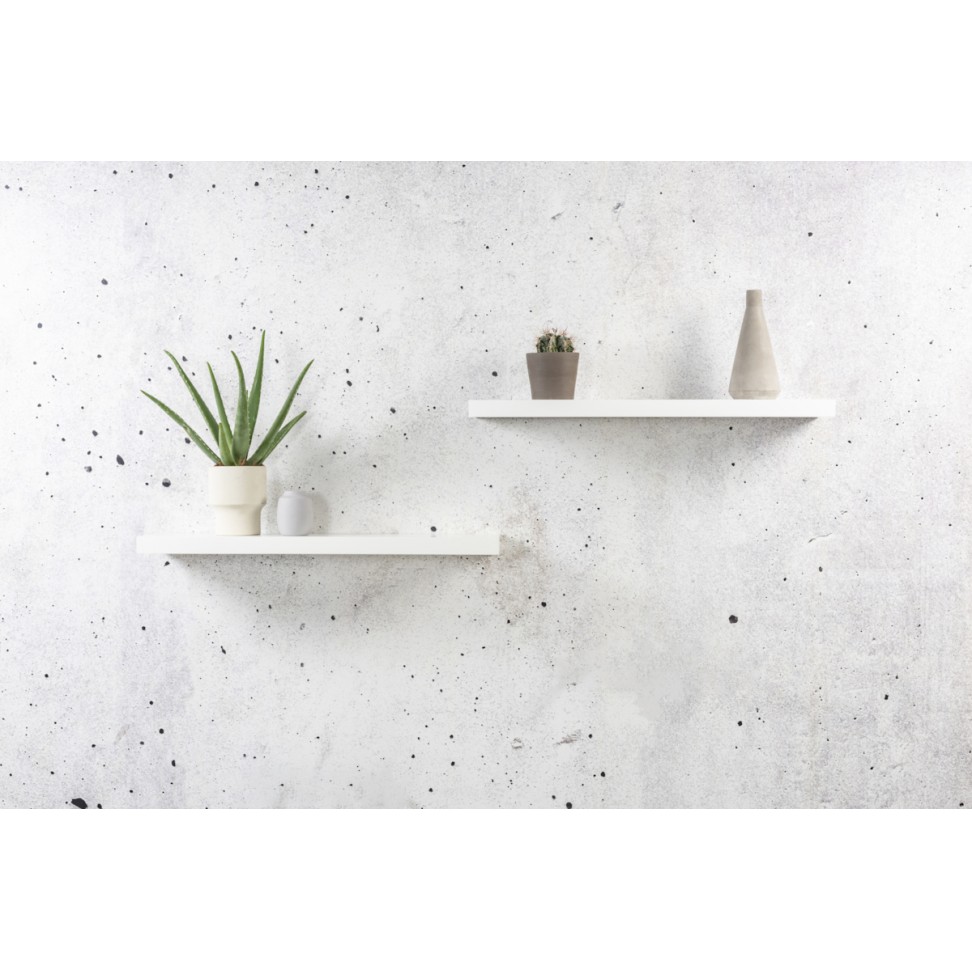 Prateleira Fixação Invisível 3,8x80x23,5cm Branco Prateleira Fixação Invisível 3,8x80x23,5cm Branco