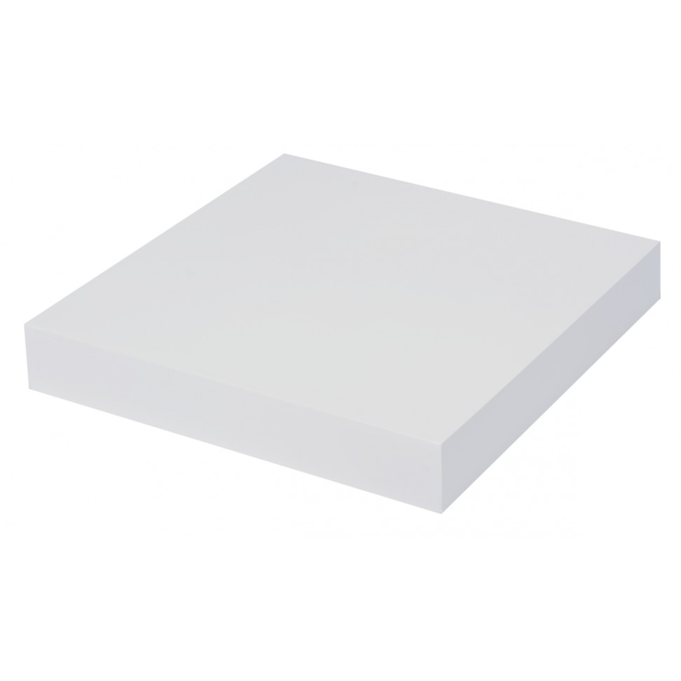 Prateleira Fixação Invisível 23.5x23.5x3.8cm Branco Lacado Prateleira Fixação Invisível 23.5x23.5x3.8cm Branco Lacado