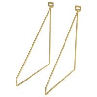 Poleia 5mm 24x26.5cm Dourado 2 unidades Poleia 5mm 24x26.5cm Dourado 2 unidades