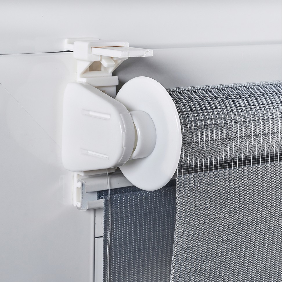 Estore Clip&Fix Transl�cido.90x180cm Cinza