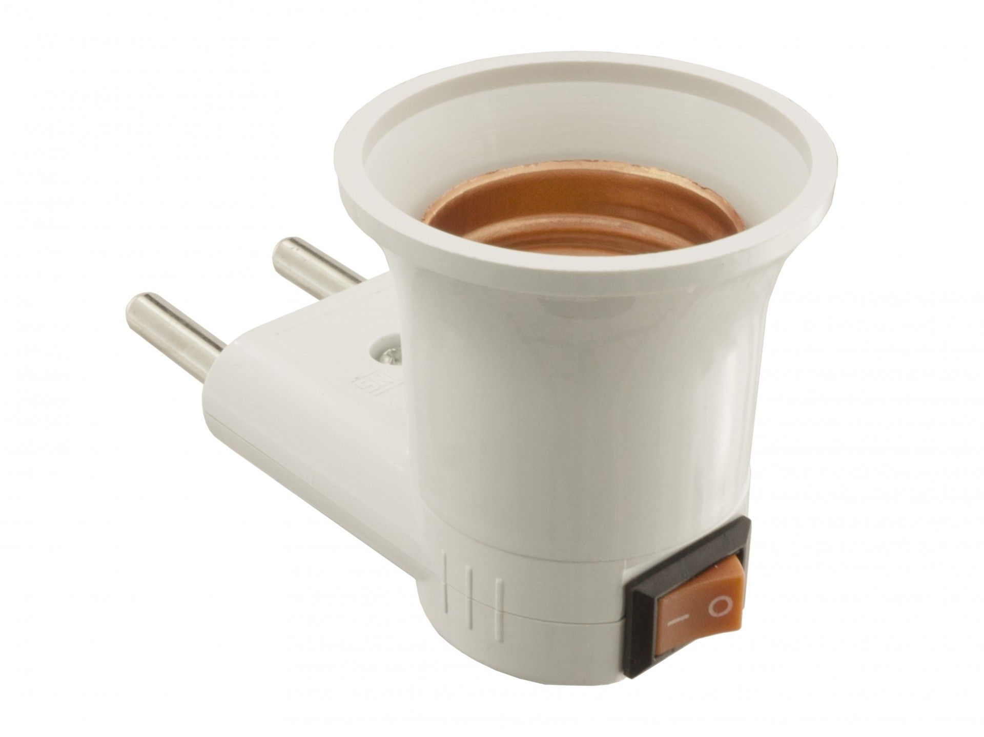 Ficha Suporte E27 com Interruptor