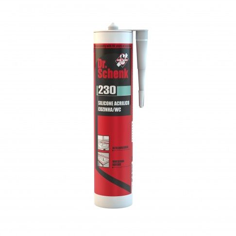 Silicone Acrilico 230 Cozinha /Wc Branco 290ml Silicone Acrilico 230 Cozinha /Wc Branco 290ml