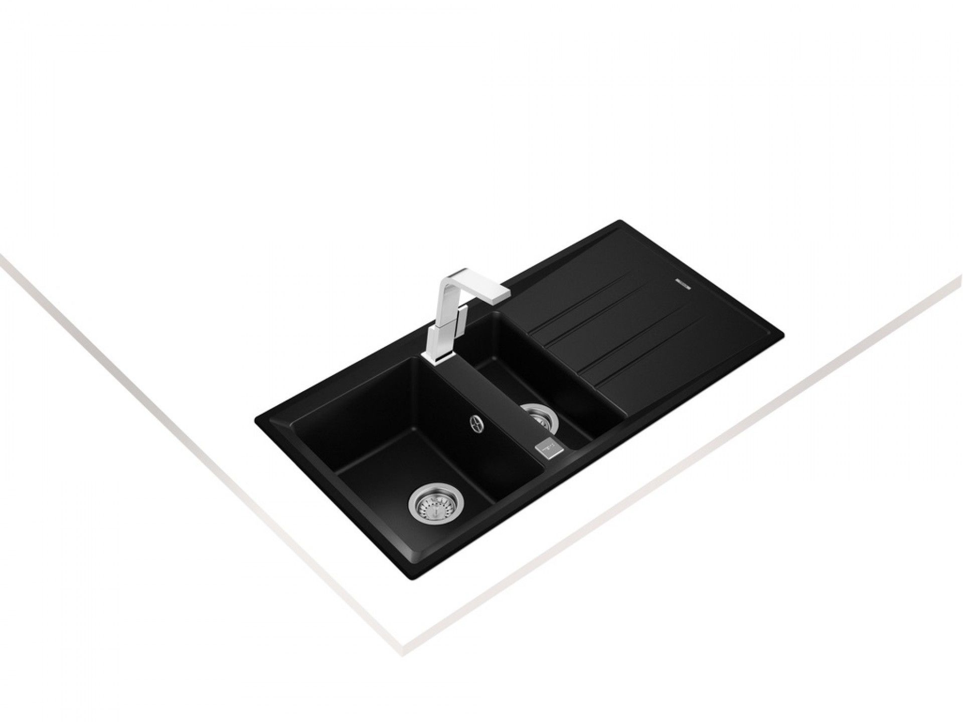 Lava-Loiça 60 B-Tg Teka Granito Preto