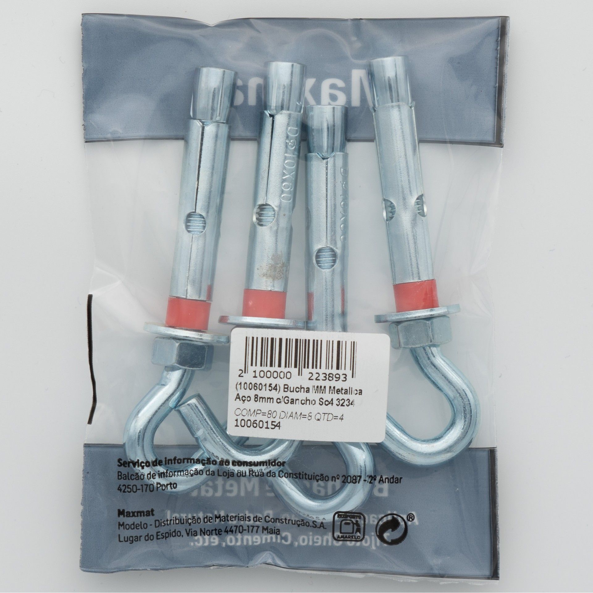 BUCHA AÇO COM GANCHO