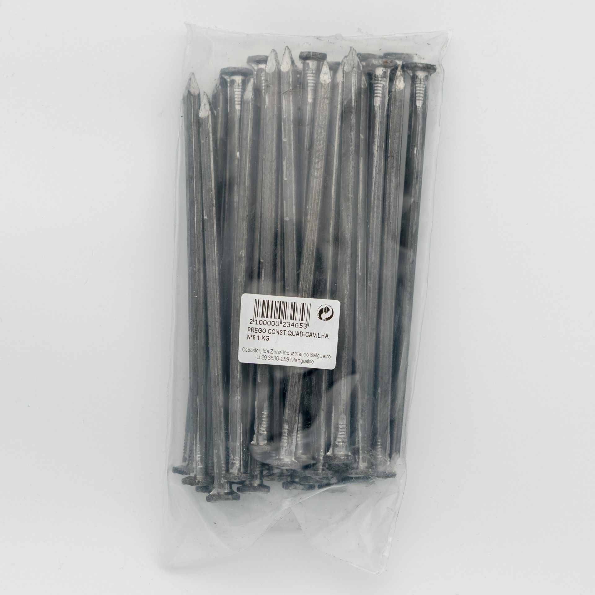 Prego Construção Quadrado Cavilha Nº6 Fe Sc 1kg