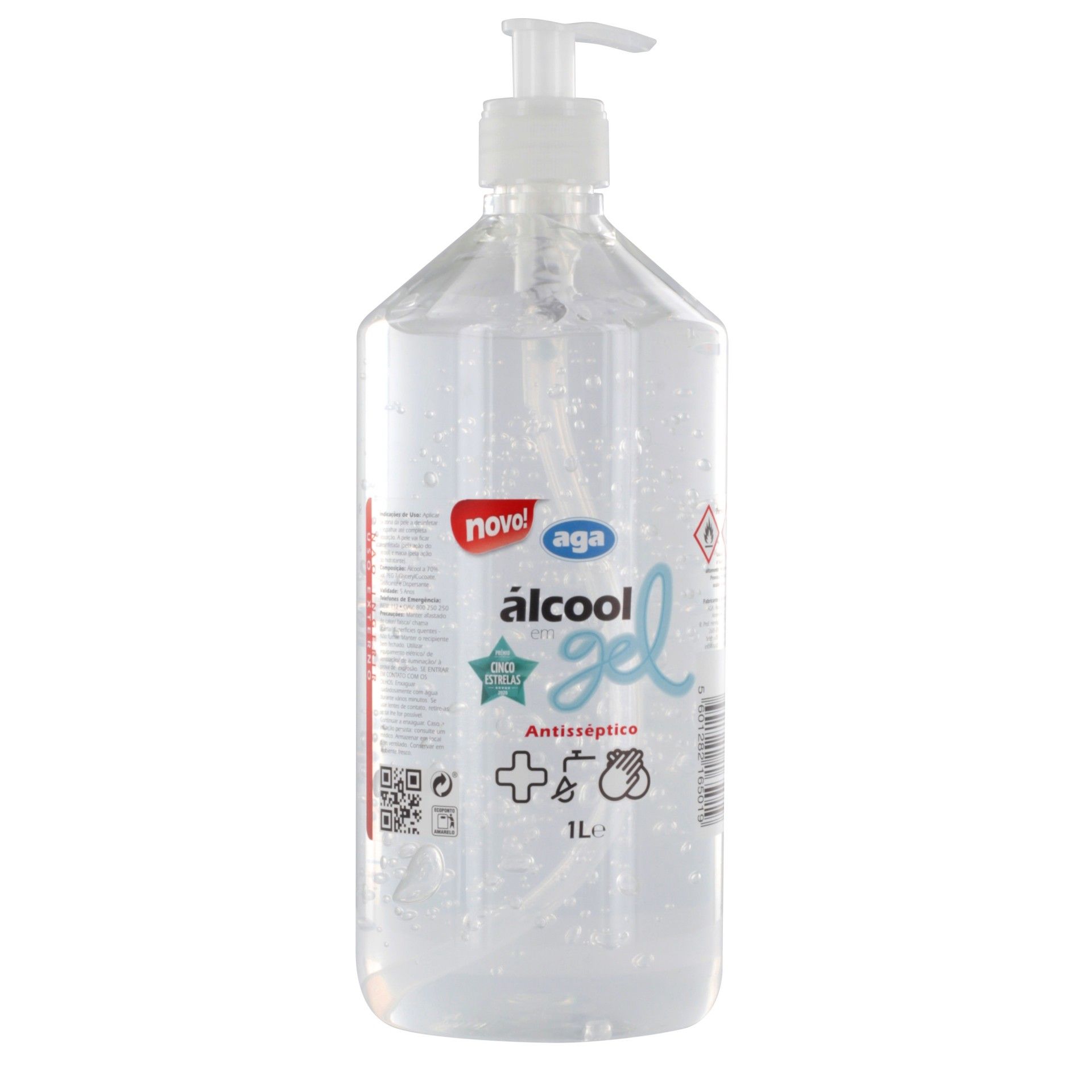Desinfetante Mãos Alcool Gel C/ Doseador 1l
