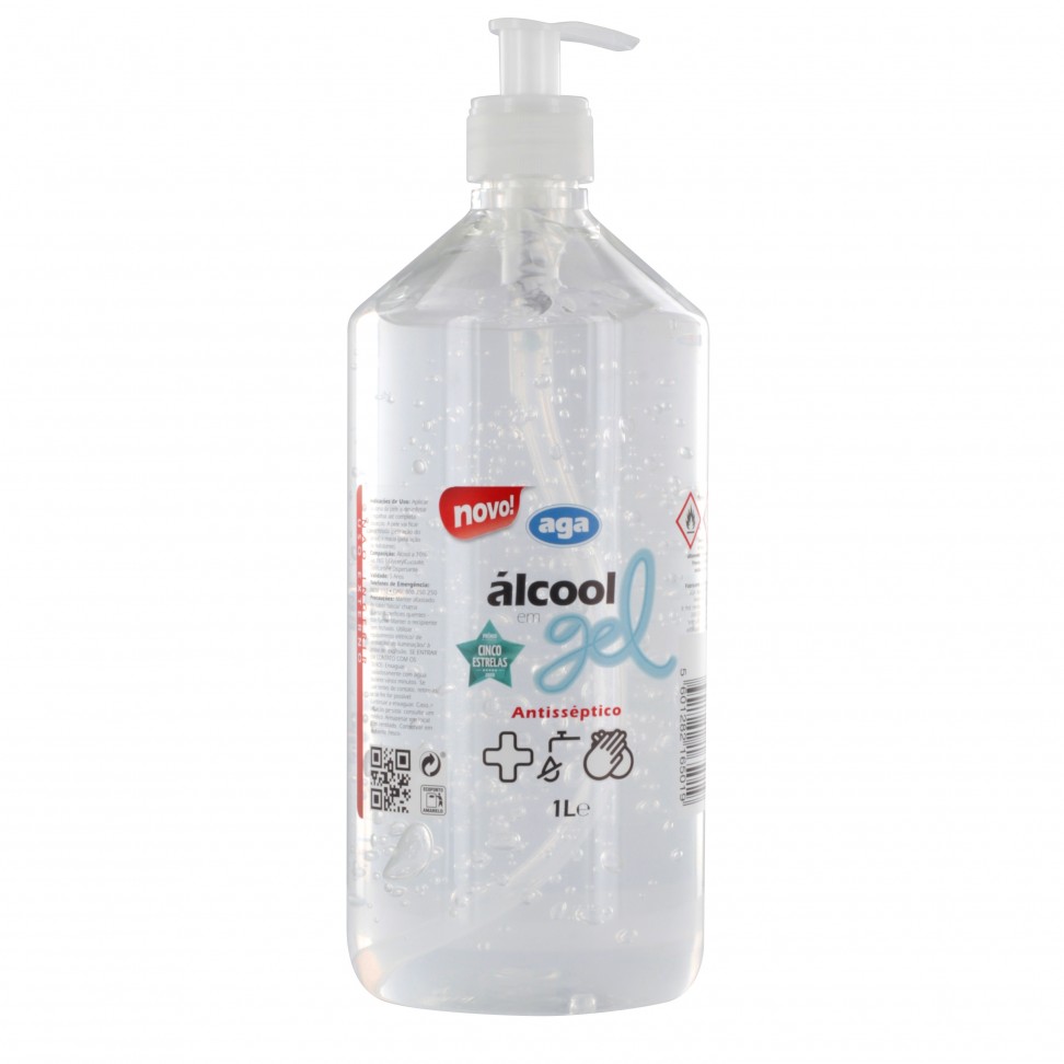 Desinfetante M�os Alcool Gel C/ Doseador 1l
