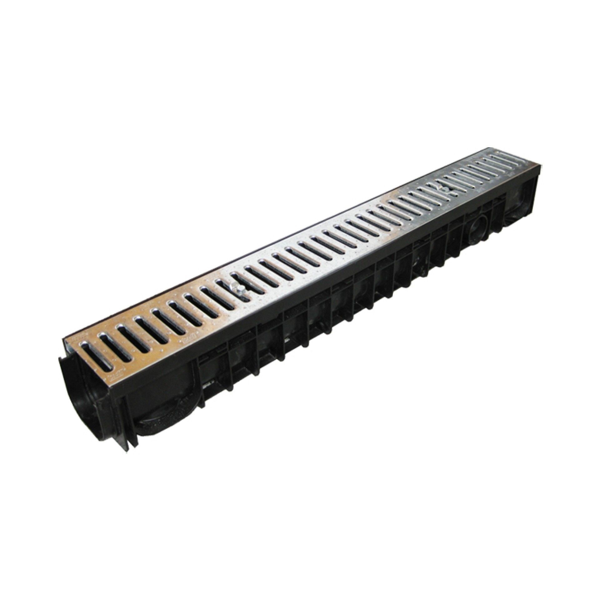 Canal Plástico C/Grelha Galvanizada 1000x100x125