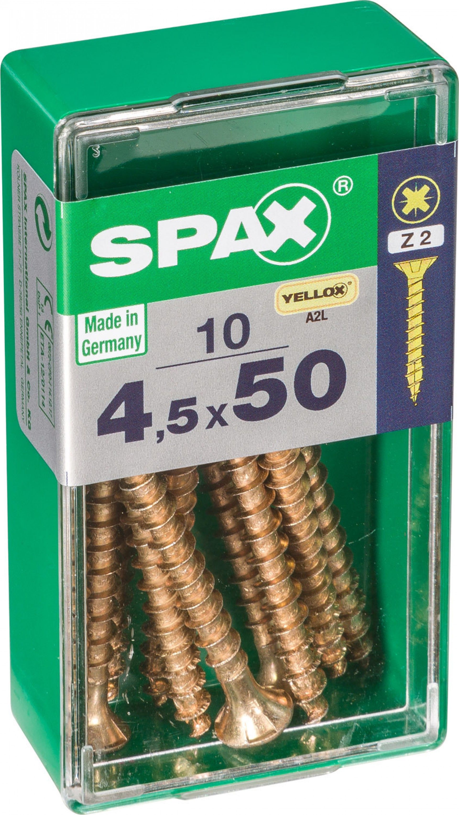 Parafuso Cabeça Plana Yx 4,5x50 S 10un