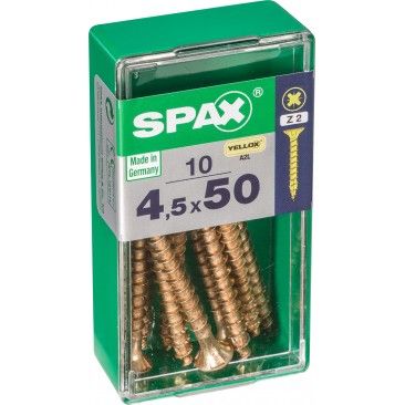 Parafuso Cabe�a Plana Yx 4,5x50 S 10un
