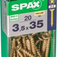 Parafuso Cabeça Plana Yx 3,5x35 S 20un Parafuso Cabeça Plana Yx 3,5x35 S 20un