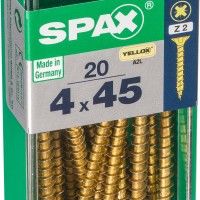 Parafuso Cabeça Plana Yelox 4x45 S 20un Parafuso Cabeça Plana Yelox 4x45 S 20un
