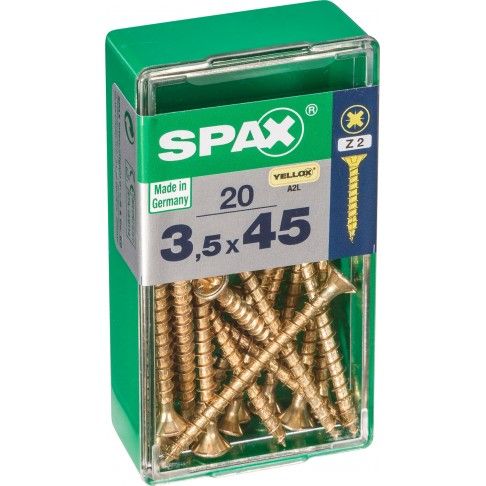 Parafuso Cabeça Plana Yx 3,5x45 S 20un Parafuso Cabeça Plana Yx 3,5x45 S 20un