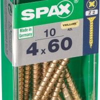 Parafuso Cabeça Plana Yelox 4x60 S 10un Parafuso Cabeça Plana Yelox 4x60 S 10un