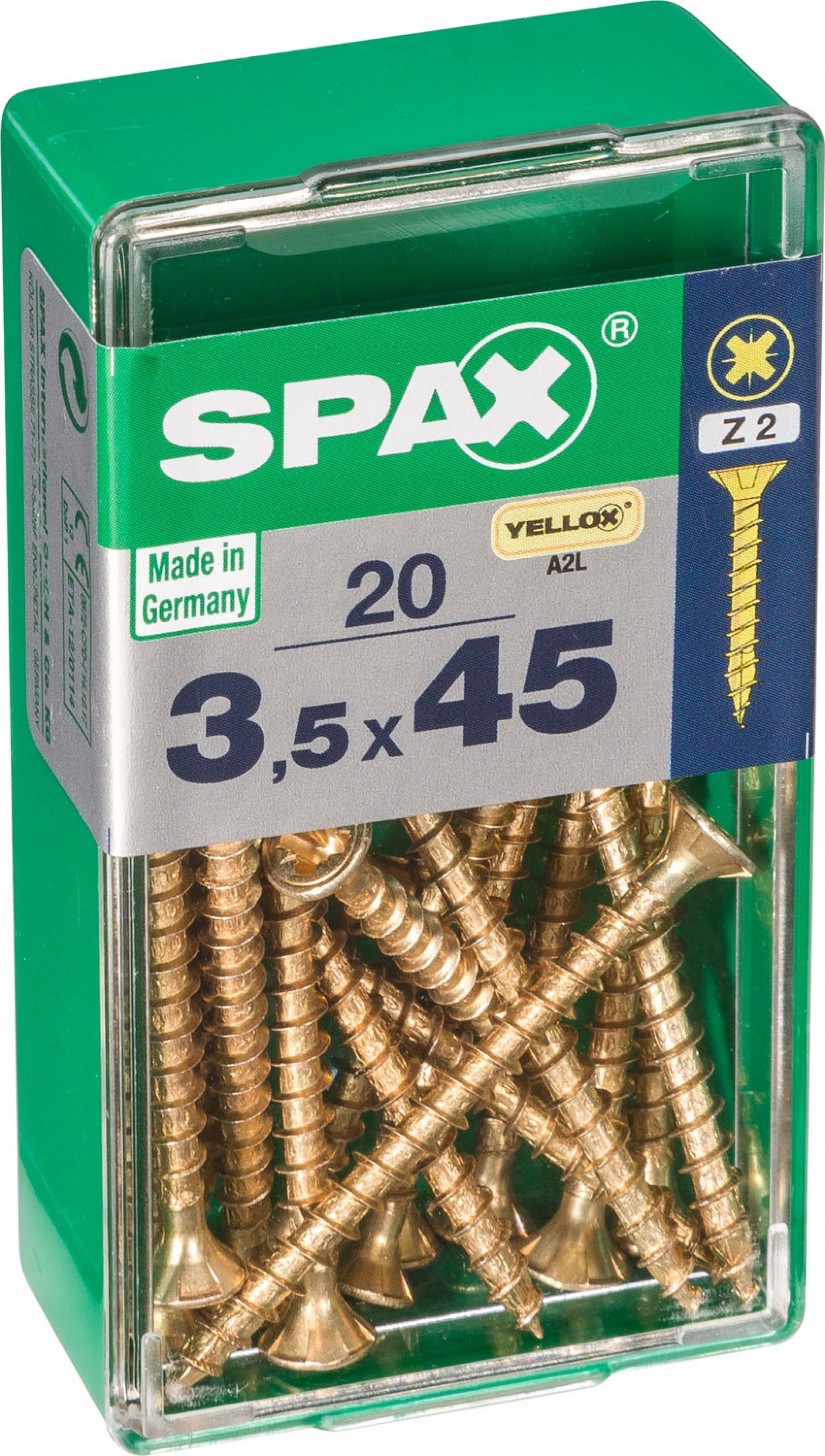 Parafuso Cabeça Plana Yx 3,5x45 S 20un