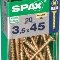 Parafuso Cabeça Plana Yx 3,5x45 S 20un Parafuso Cabeça Plana Yx 3,5x45 S 20un