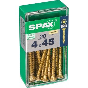 Parafuso Cabe�a Plana Yelox 4x45 S 20un