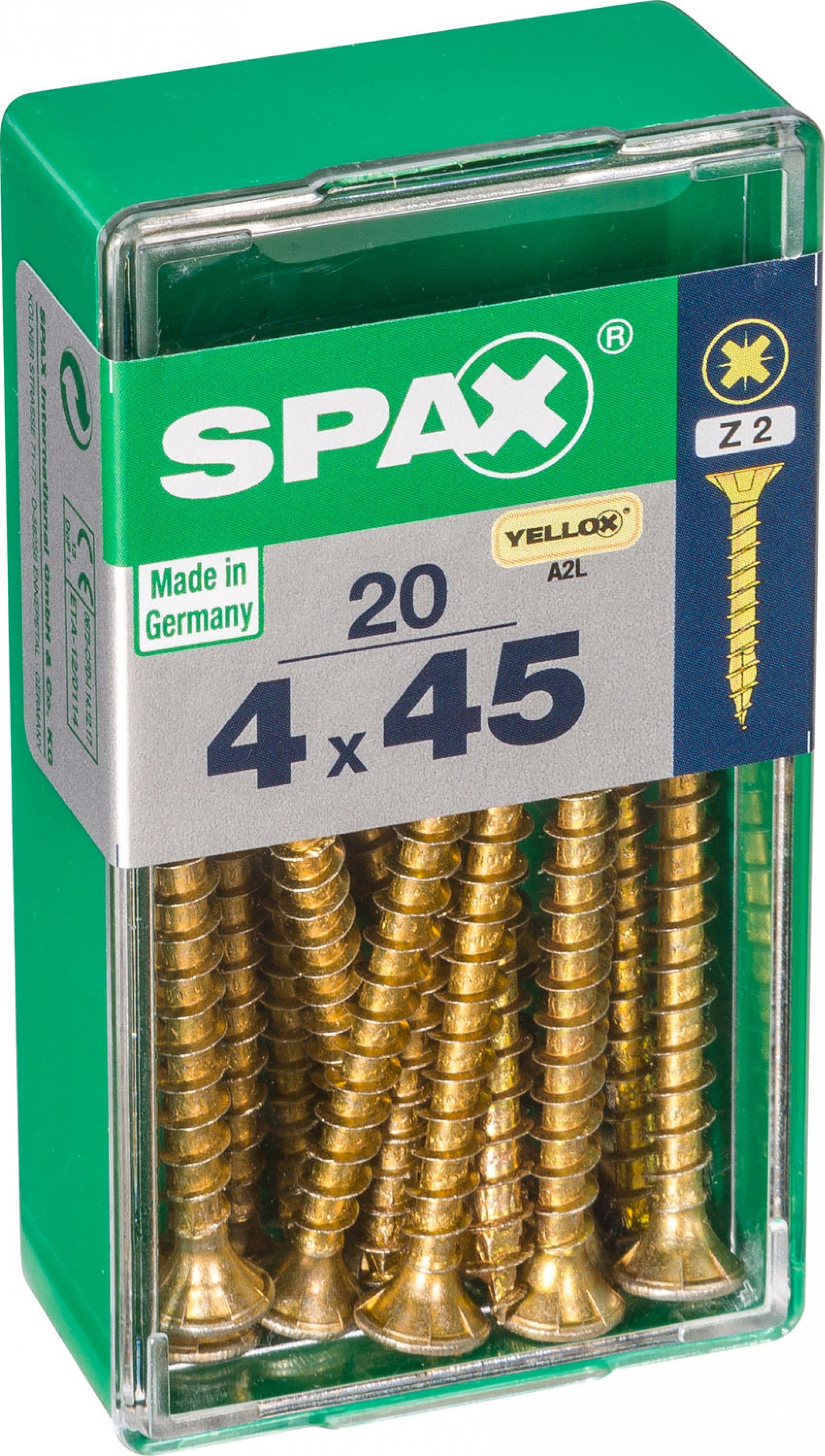 Parafuso Cabeça Plana Yelox 4x45 S 20un