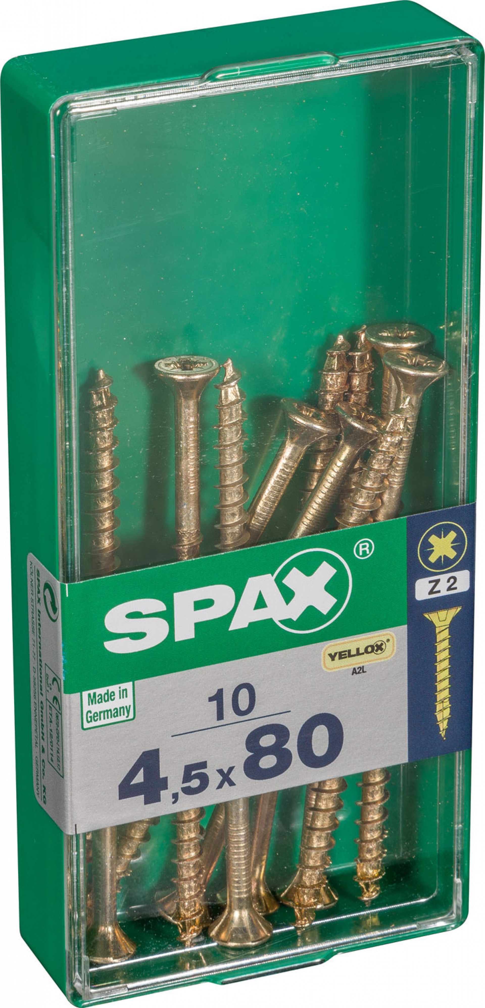 Parafuso Cabeça Plana Yx 4,5x80 M 10un