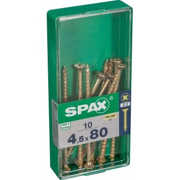 Parafuso Cabe�a Plana Yx 4,5x80 M 10un