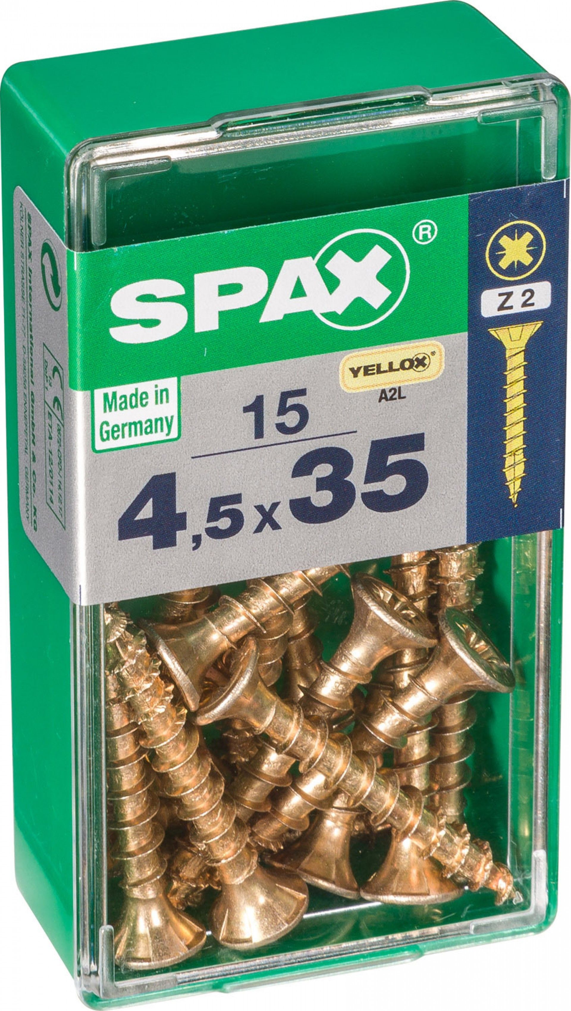 Parafuso Cabeça Plana Yx 4,5x35 S 15un