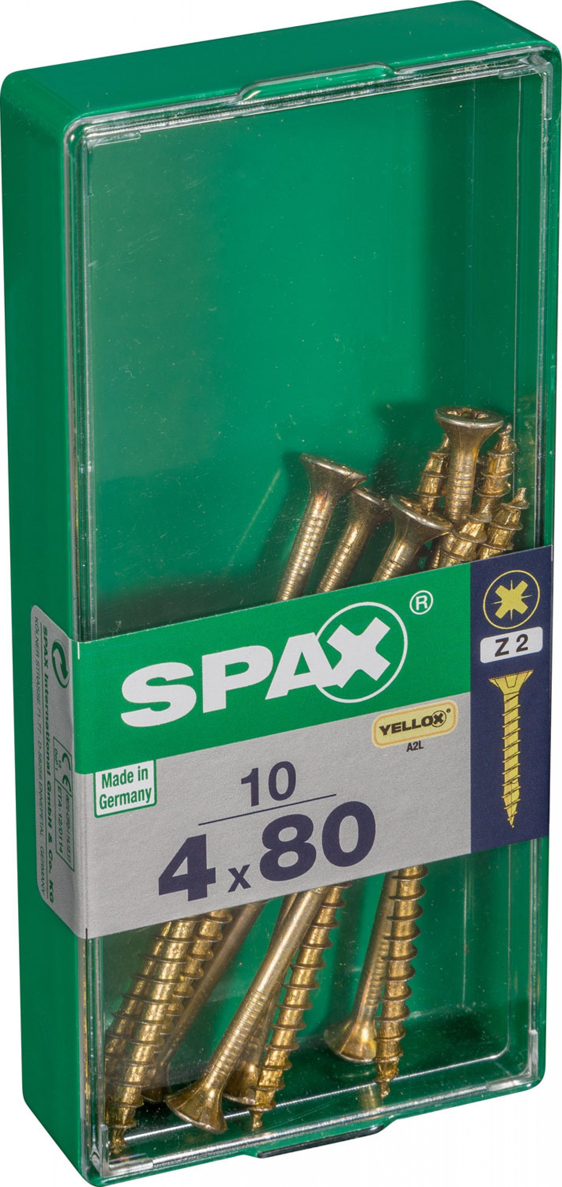 Parafuso Cabeça Plana Yelox 4x80 M 10un