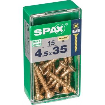 Parafuso Cabe�a Plana Yx 4,5x35 S 15un
