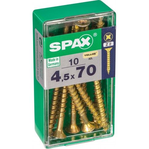 Parafuso Cabeça Plana Yx 4,5x70 S 10un Parafuso Cabeça Plana Yx 4,5x70 S 10un