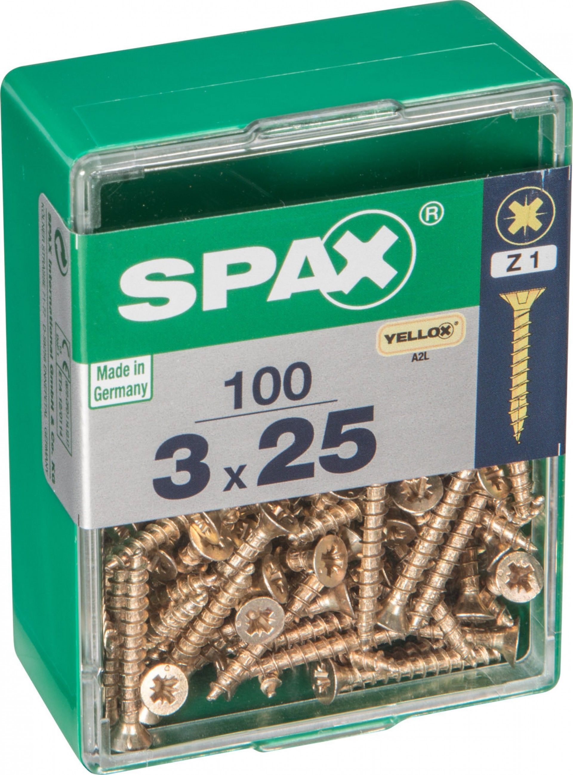 Parafuso Cabeça Plana Yelox 3x25 M 100un