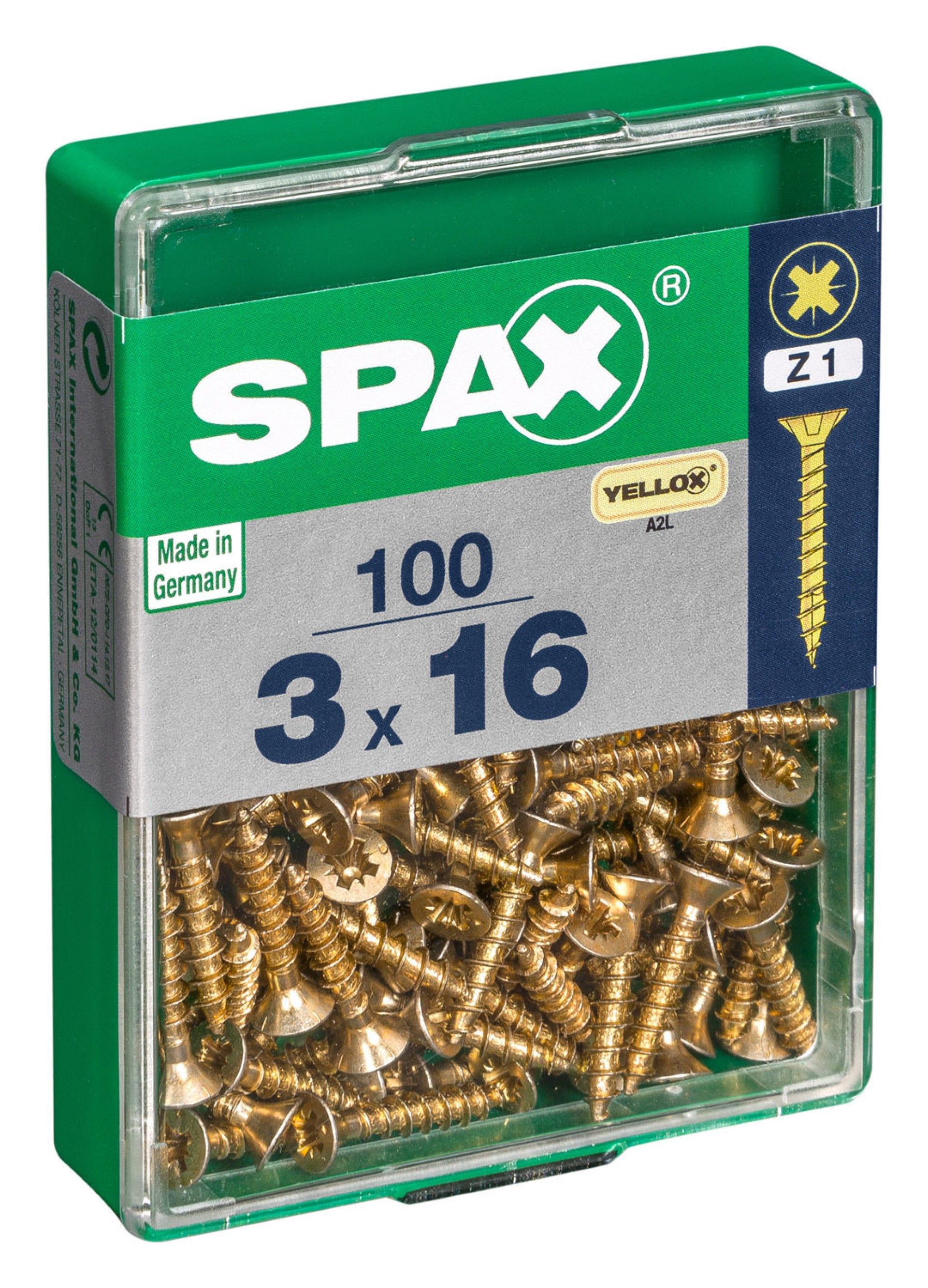 Parafuso Cabeça Plana Yelox 3x16 M 100un