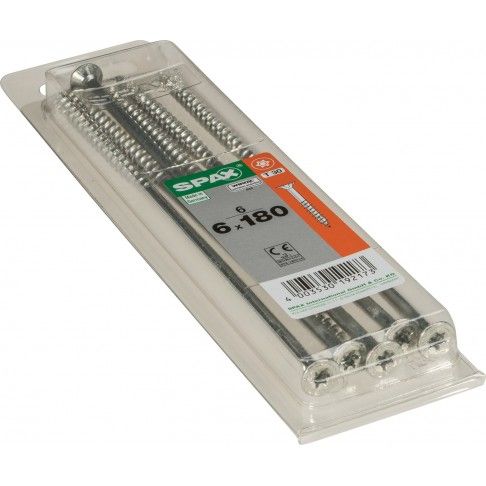 Parafuso Cabeça Plana Wx 6x180 M 6un Parafuso Cabeça Plana Wx 6x180 M 6un