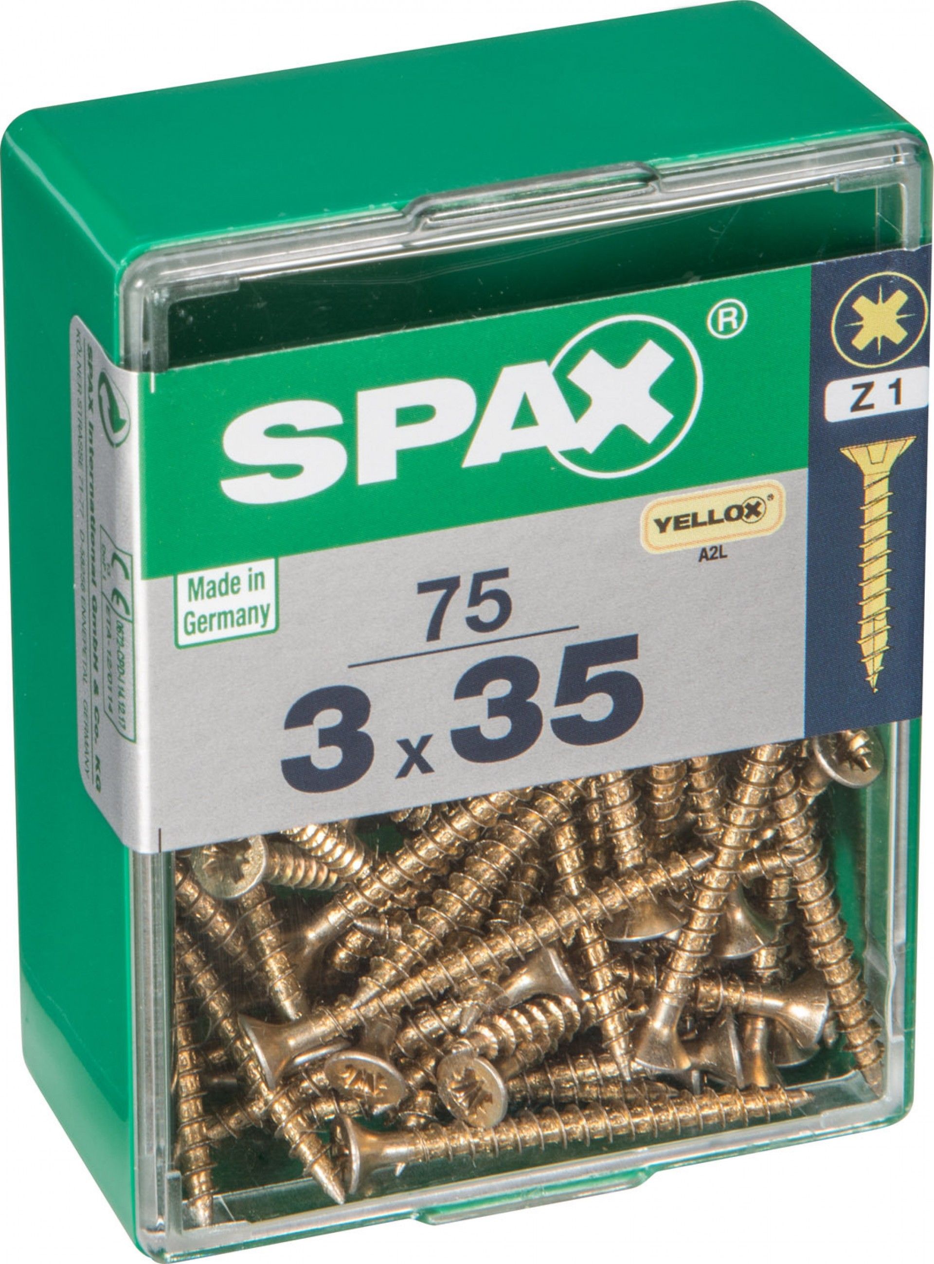 Parafuso Cabeça Plana Yelox 3x35 M 75un