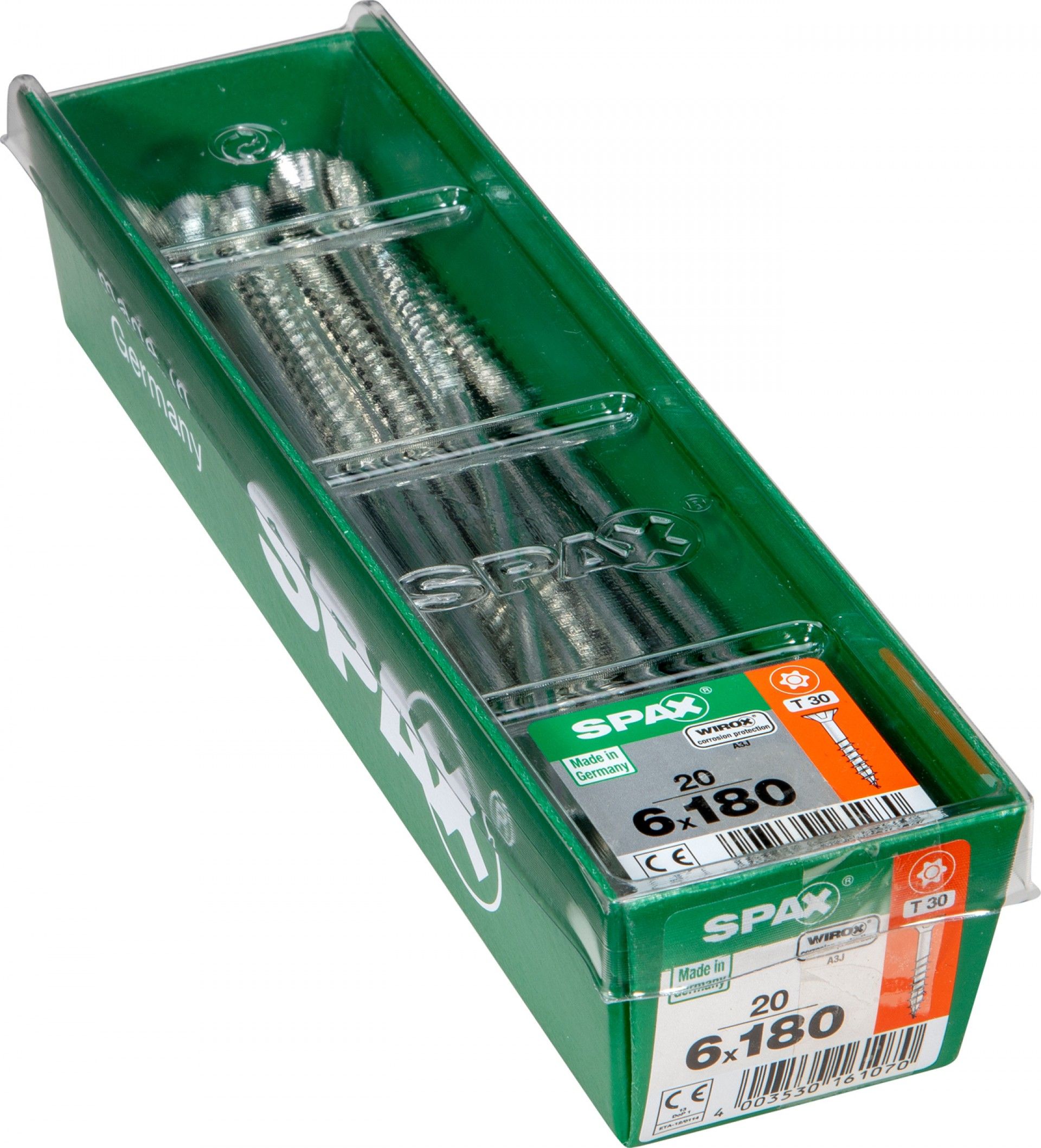 Parafuso Cabeça Plana Wx 6x180 L 20un