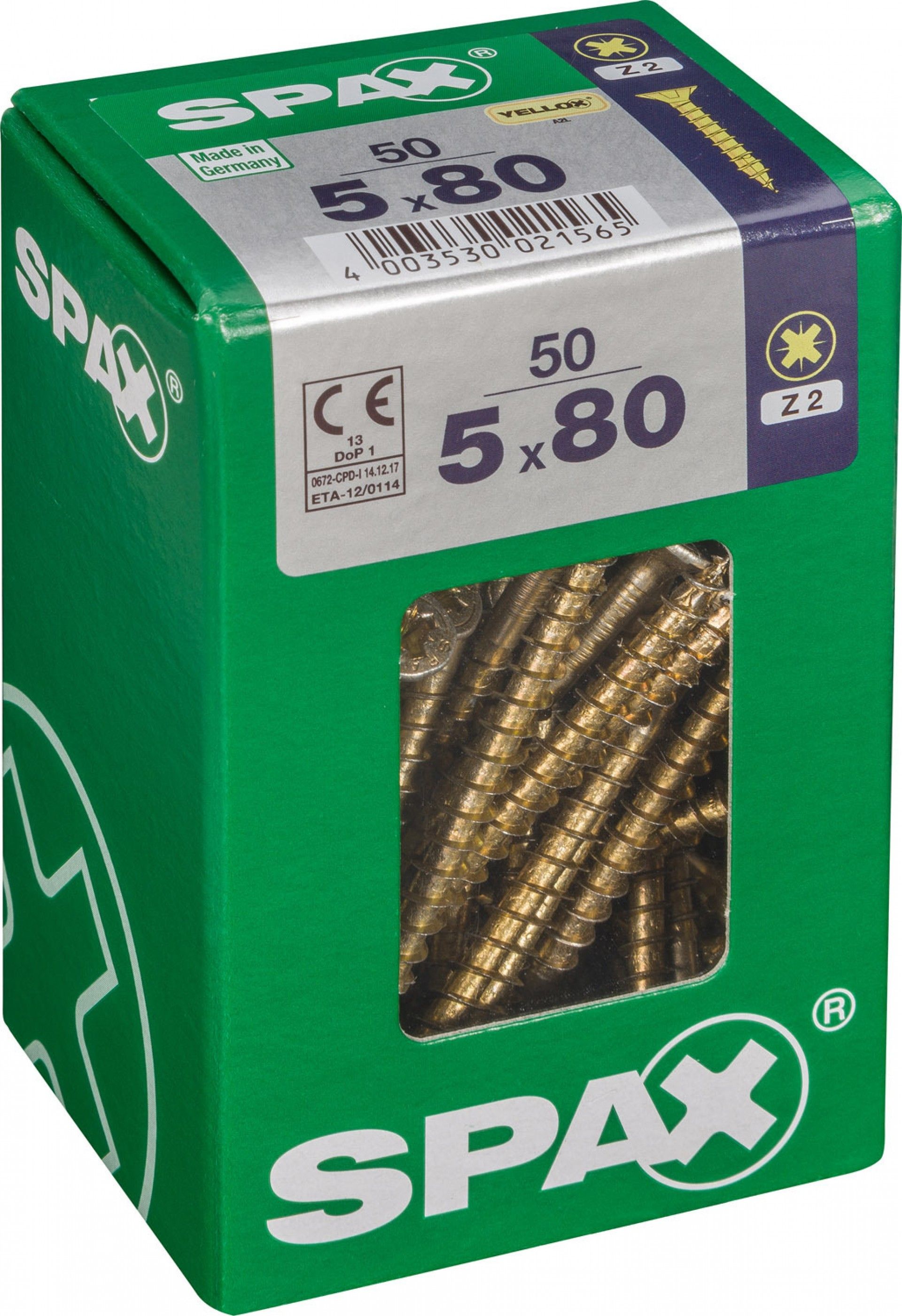 Parafuso Cabeça Plana Yelox 5x80 L 50un