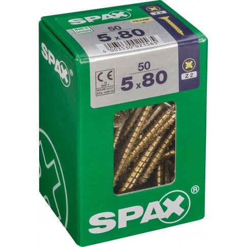 Parafuso Cabe�a Plana Yelox 5x80 L 50un