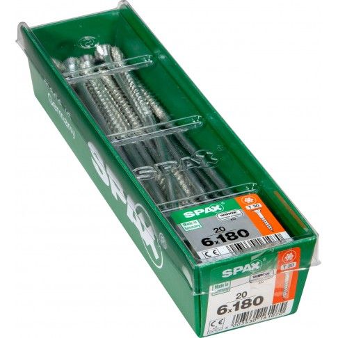 Parafuso Cabeça Plana Wx 6x180 L 20un Parafuso Cabeça Plana Wx 6x180 L 20un