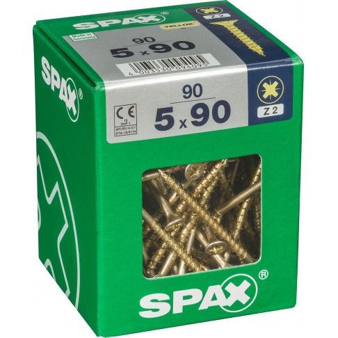 Parafuso Cabeça Plana Yelox 5x90 Xl 90un Parafuso Cabeça Plana Yelox 5x90 Xl 90un