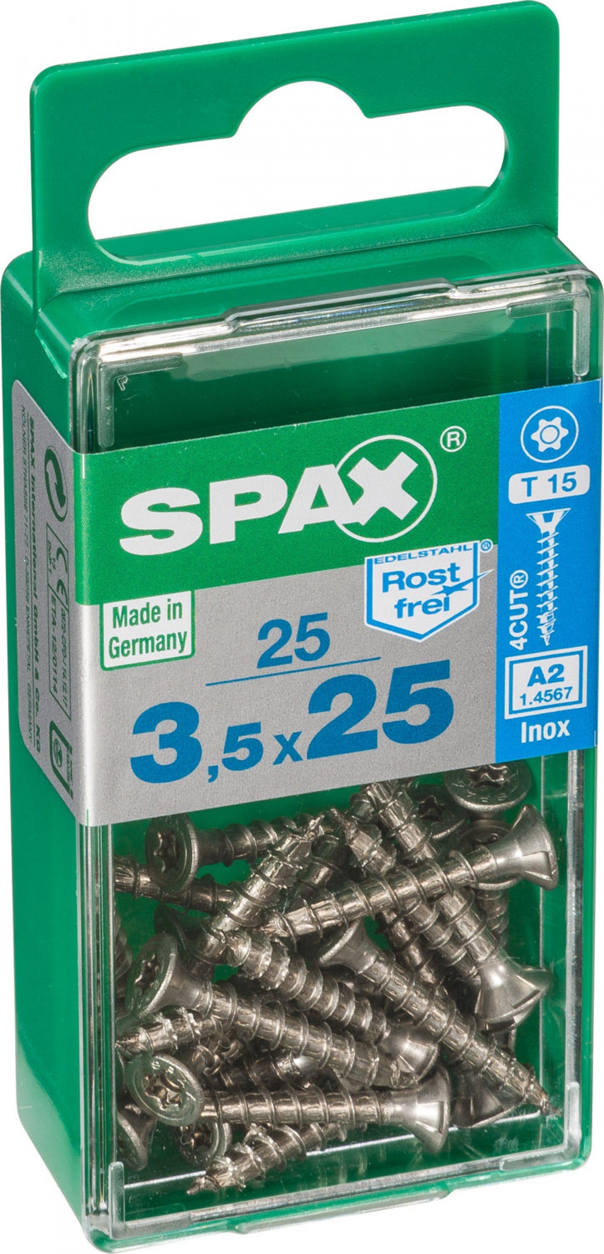 Parafuso P/Madeira Inoxtrx3,5x25 25un