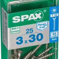 Parafuso P/Madeira Inox Trx3x30 25un Parafuso P/Madeira Inox Trx3x30 25un