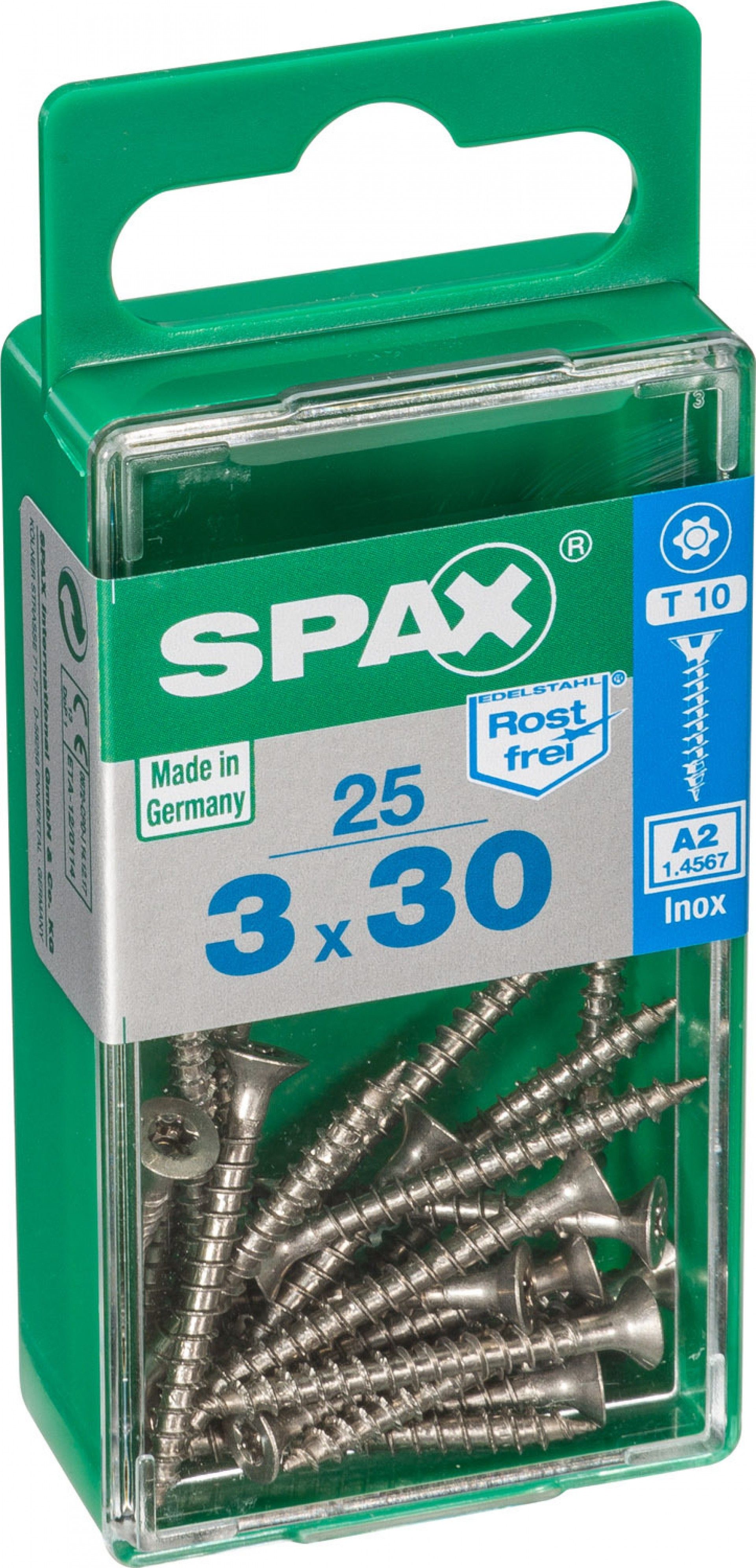 Parafuso P/Madeira Inox Trx3x30 25un