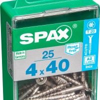 Parafuso Madeira Cabeça Plana Inox Tx 4x40 M25un Parafuso Madeira Cabeça Plana Inox Tx 4x40 M25un