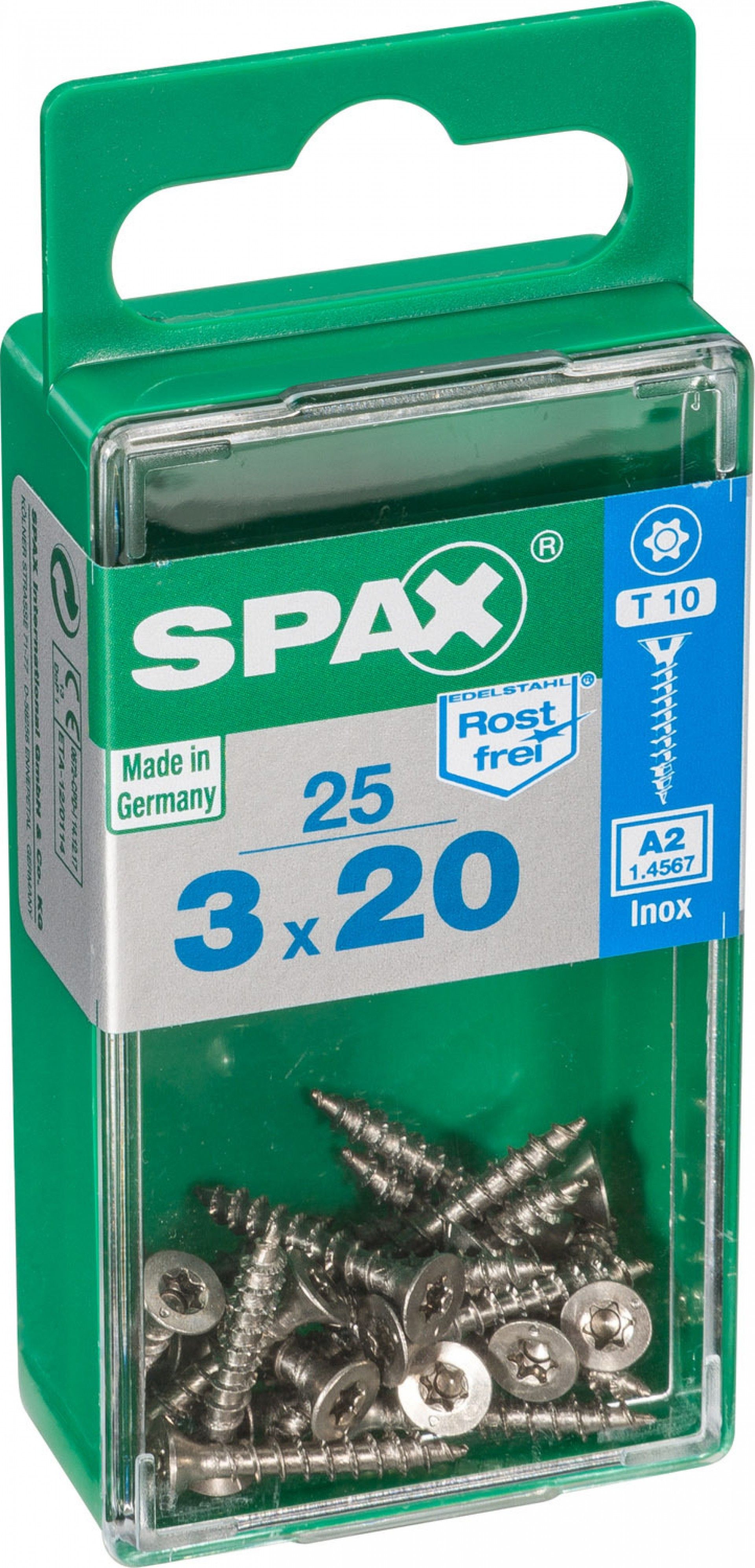 Parafuso P/Madeira Inox Tx 3x20 S 25un