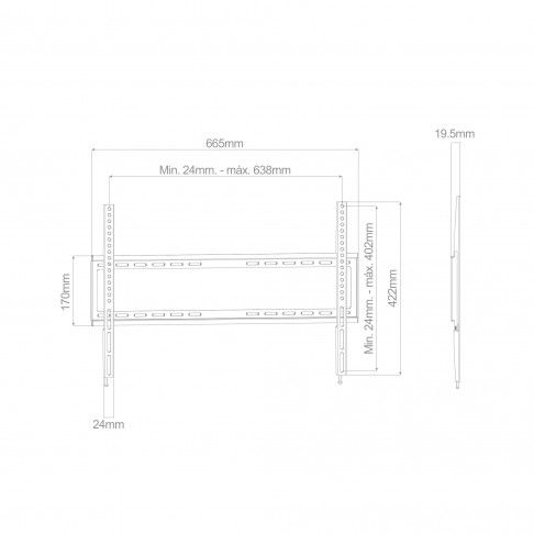 Suporte Tv 37"- 70" Fixo Suporte Tv 37"- 70" Fixo