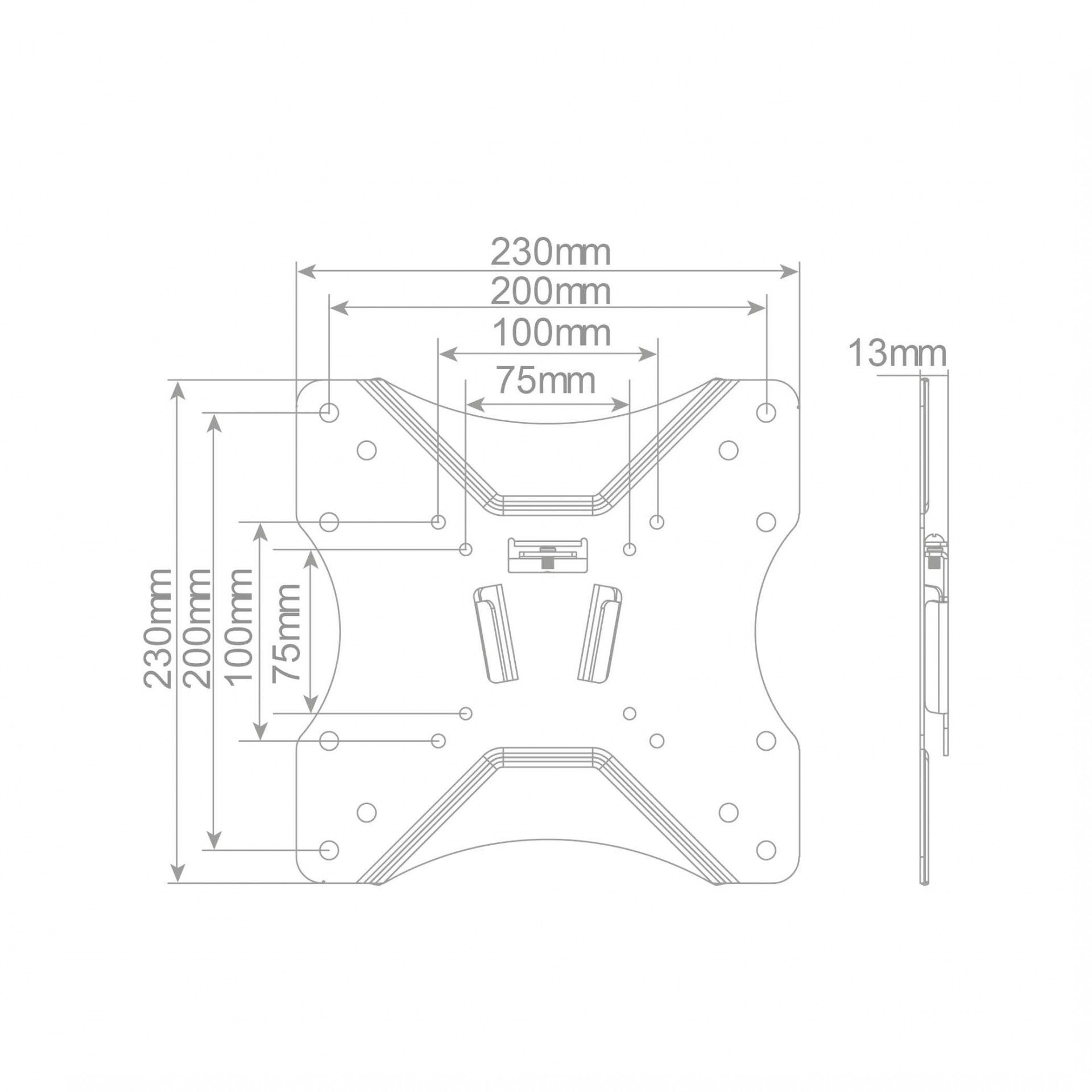 Suporte Tv 23"- 42" Fixo