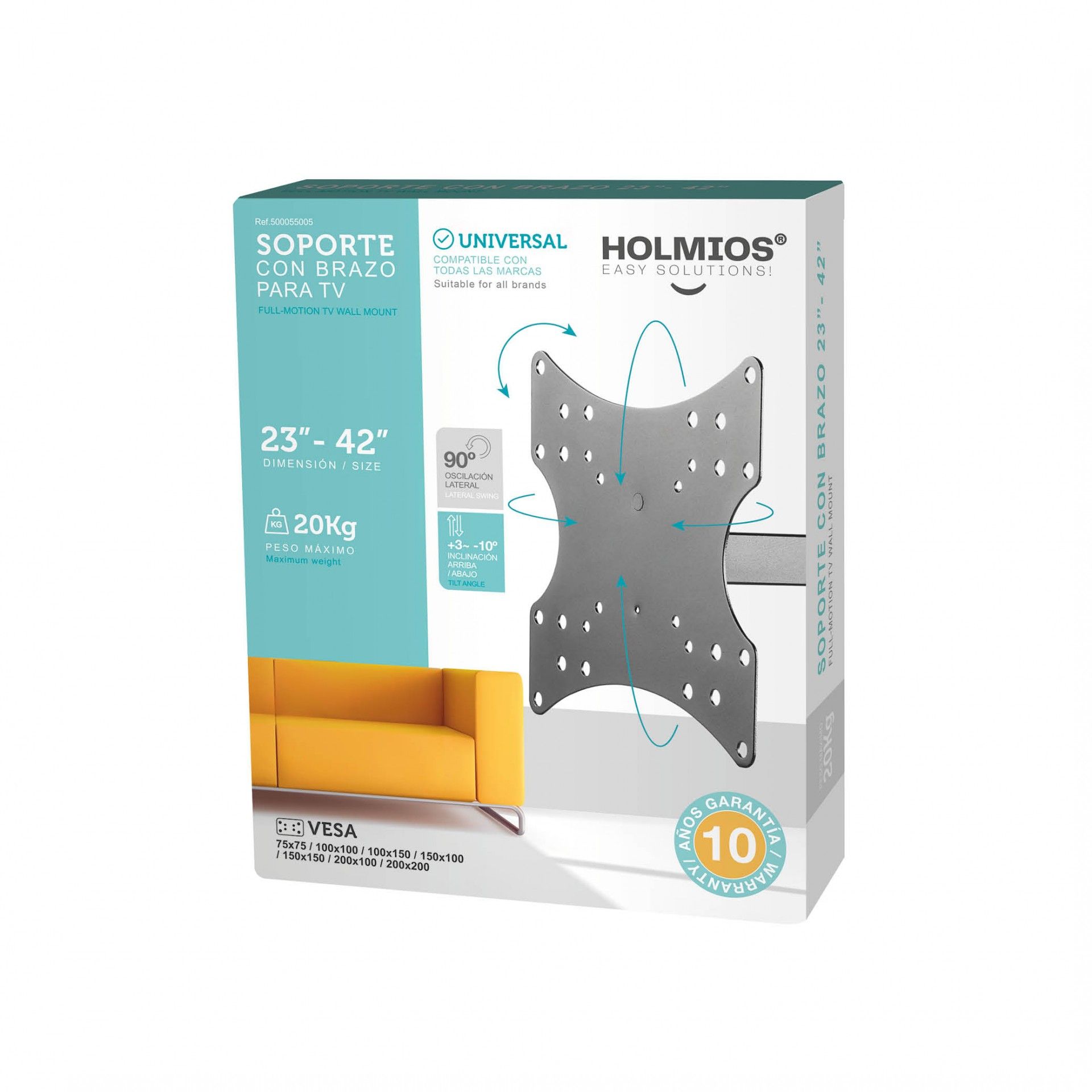 Suporte Tv 23"- 42" C/Braço