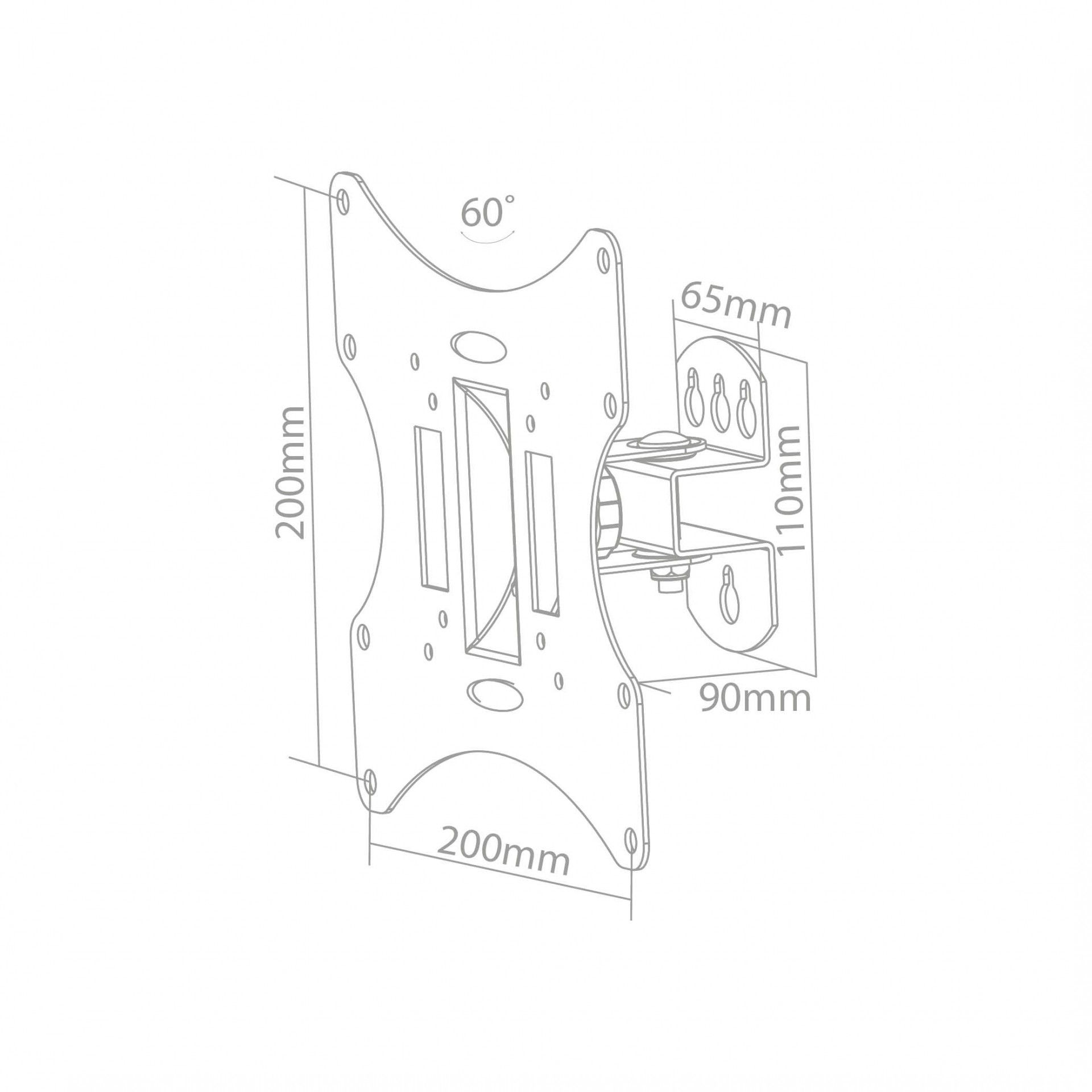 Suporte TV Universal 23"- 42"