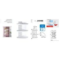 Prateleira Canto 24.5x24.5x50cm Branco Prateleira Canto 24.5x24.5x50cm Branco