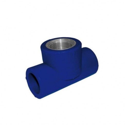 Tê Roscado Centro F Ppr D20x1/2' Azul Tê Roscado Centro F Ppr D20x1/2' Azul